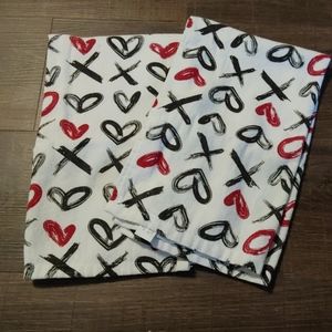 Heart hand towels